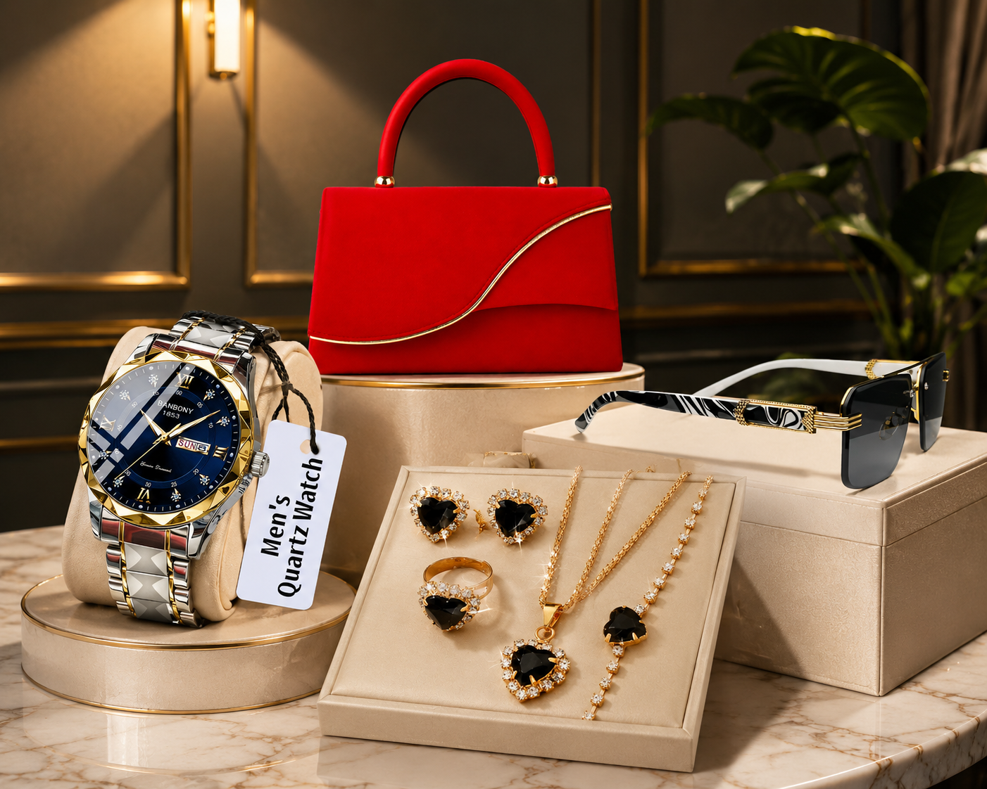 TingzNG accessories collection — handbags, watches, jewellery and sunglasses